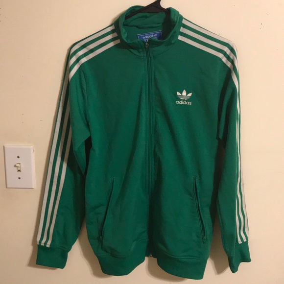 Green Adidas Track Jacket - Picture 1 of 4